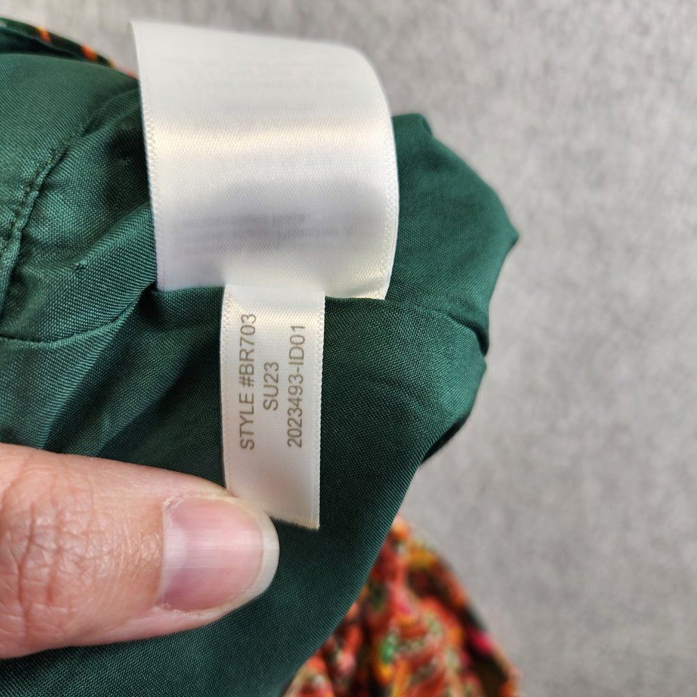 J Crew Skirt Womens Extra Small Floral Tiered Ruffle Lined Knee Length Chiffon - Picture 12 of 14